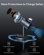 Load image into Gallery viewer, AUKEY LC-MC311A MagFusion 3-in-1 Qi2 15W Magnetic Wireless Charger MFI Certified with Active Cooling System