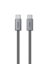 Load image into Gallery viewer, Aukey CB-DCC061/CB-DCC062 Circlet Blink 60W 1m/1.8m DTY Braided USB-C to USB-C Cable