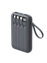 Load image into Gallery viewer, Aukey PB-Y95 Swivel Quad 10000mAh Fast Charging Powerbank with 4 Built-in Cables