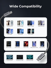 Load image into Gallery viewer, Aukey CB-DCC241/CB-DCC242 Circlet Blink 240W 1m/1.8m DTY Braided USB-C to USB-C Cable