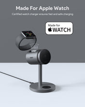 Load image into Gallery viewer, AUKEY LC-MC311A MagFusion 3-in-1 Qi2 15W Magnetic Wireless Charger MFI Certified with Active Cooling System