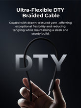 Load image into Gallery viewer, Aukey CB-DCC249 Circlet Blink 240W Lite 1m DTY Braided USB-C to USB-C Cable