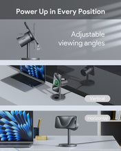 Load image into Gallery viewer, AUKEY LC-MC311A MagFusion 3-in-1 Qi2 15W Magnetic Wireless Charger MFI Certified with Active Cooling System
