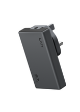 Load image into Gallery viewer, Aukey PA-C4 Comet Slim 67W GaN PD Wall Charger w/ EU UK TH Interchangeable Plugs