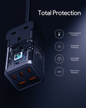 Load image into Gallery viewer, Aukey PU-A3 PowerHub 75W Power Strip with 1 AC Outlet & 5 USB Ports- Black