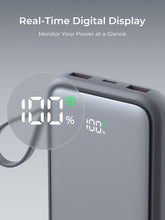Load image into Gallery viewer, Aukey PB-Y95 Swivel Quad 10000mAh Fast Charging Powerbank with 4 Built-in Cables