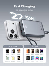 Load image into Gallery viewer, Aukey PB-Y95 Swivel Quad 10000mAh Fast Charging Powerbank with 4 Built-in Cables