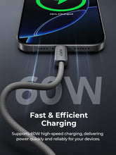 Load image into Gallery viewer, Aukey CB-DCC061/CB-DCC062 Circlet Blink 60W 1m/1.8m DTY Braided USB-C to USB-C Cable