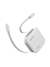 Load image into Gallery viewer, Aukey CB-DCC143 Circlet Reel 140W 0.9m DTY Braided USB-C to USB-C Retractable Cable