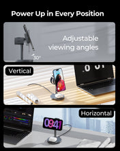 Load image into Gallery viewer, AUKEY LC-MC311 MagFusion 3-in-1 Qi2 15W Magnetic Wireless Charger MFI Certified