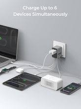 Load image into Gallery viewer, Aukey PA-TA13 Globe Reel 45W GaN Universal Adapter with Retractable Cable