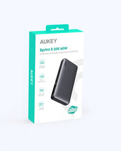 Load image into Gallery viewer, AUKEY PB-Y43 Sprint X 20K 65W 20000mAh Portable Power Bank with Digital Display PD3.0