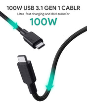 Load image into Gallery viewer, CB-CD21 100W Gen2 E-Marker PD USB 3.1 USB C to C Cable 1.2M