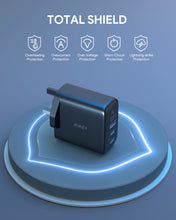 Load image into Gallery viewer, Aukey PA-B6T Omnia II 3-Port 65w PD & Super Fast Charging (PPS) Wall Charger with GaN Power Technology