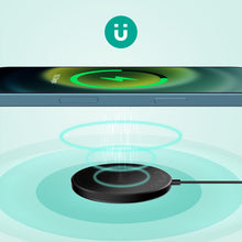 Load image into Gallery viewer, Aukey LC-A1S Snap On 15W Qi-Compatible Fast Wireless Charging Wire (USB-C) Magsafe Compatible