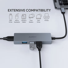 Load image into Gallery viewer, 4 Port USB C Hub | USB C to 4 Port USB 3.1 | Aukey Singapore