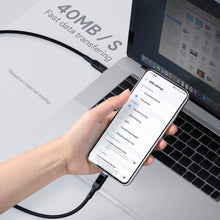 Load image into Gallery viewer, Aukey CB-MCC101/CB-MCC102 100W Nylon Braided USB C to C Cable with LCD Display (1/1.8m)