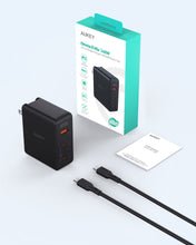 Load image into Gallery viewer, AUKEY PA-B7O 140W Power Charger with European plug + British plug