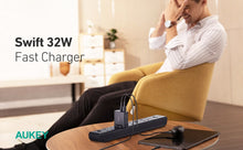 Load image into Gallery viewer, PA-F3S 32W Swift Series PD Dual USB-C & USB-A Wall Charger