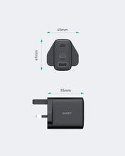 Load image into Gallery viewer, PA-F3S 32W Swift Series PD Dual USB-C & USB-A Wall Charger