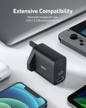 Load image into Gallery viewer, PA-F3S 32W Swift Series PD Dual USB-C & USB-A Wall Charger