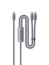 Load image into Gallery viewer, Aukey CB-DCC141 / CB-DCC142 CB-Circlet Blink 140W 1m/2m 2-in-1 DTY Braided USB-C to USB-C Cable
