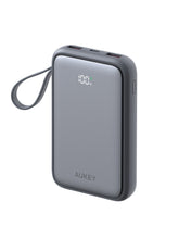 Load image into Gallery viewer, Aukey PB-Y95 Swivel Quad 10000mAh Fast Charging Powerbank with 4 Built-in Cables
