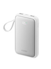 Load image into Gallery viewer, Aukey PB-Y95 Swivel Quad 10000mAh Fast Charging Powerbank with 4 Built-in Cables
