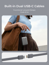 Load image into Gallery viewer, Aukey PB-Y92 Swivel Mini 20000mAh 35W Power Bank with Dual Built-in USB-C Cables
