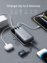 Load image into Gallery viewer, Aukey PB-Y95 Swivel Quad 10000mAh Fast Charging Powerbank with 4 Built-in Cables
