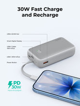 Load image into Gallery viewer, [3C | CCC Certified]Aukey PB-Y61 Spark Sling 30W 10000mAh Mini Portable Fast Charging Power Bank w Built-in Type C Cable
