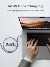 Load image into Gallery viewer, Aukey CB-DCC241/CB-DCC242 Circlet Blink 240W 1m/1.8m DTY Braided USB-C to USB-C Cable
