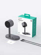 Load image into Gallery viewer, AUKEY LC-MC213 Qi2.2 MagFusion 2X 2-in-1 25W Magnetic Wireless Charging Station
