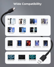 Load image into Gallery viewer, Aukey CB-DAC04 15W Circlet AC 1.8m DTY Braided Fast Charging Fast Data Transfer USB-A to USB-C Cable
