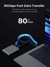 Load image into Gallery viewer, Aukey CB-DCC402 Circlet Mix 80G 1.5m USB4 V2.0 80Gbps USB-C to USB-C Cable
