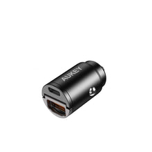 Load image into Gallery viewer, Aukey CC-A3P Enduro Nano AC 65W 2-Port Car Charger
