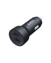 Load image into Gallery viewer, Aukey CC-Y23 Enduro Dual 65W 2-Port Car Charger - Black
