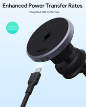 Load image into Gallery viewer, Aukey HD-MC13 MagLink Dash Magnetic 15W Wireless Charging Phone Mount
