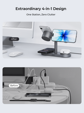 Load image into Gallery viewer, Aukey LC-MC411 MagFusion Titan 4-in-1 Qi2.2 Wireless Charger
