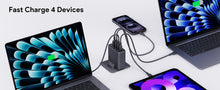 Load image into Gallery viewer, Aukey PA-C6 Comet Mix 4 140W PD 4-Port GaN Wall Charger with PPS for Laptop &amp; Mobile
