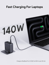 Load image into Gallery viewer, Aukey PA-C6 Comet Mix 4 140W PD 4-Port GaN Wall Charger with PPS for Laptop &amp; Mobile
