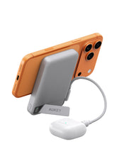 Load image into Gallery viewer, [3C | CCC Certified] Aukey PB-MS20 MagFusion Vista 10000mAh 15W Wireless Power Bank w Built in Cable
