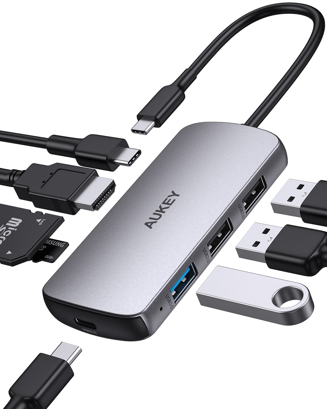 USB C Multiport Adapter | Best USB C Hub | USB C Hub | Aukey Singapore