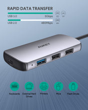 Load image into Gallery viewer, USB C Multiport Adapter | Best USB C Hub | USB C Hub | Aukey Singapore
