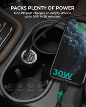 Load image into Gallery viewer, CC-A3 30W PD Dual Port Fast Car Charger
