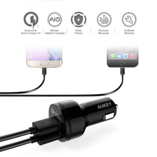 Load image into Gallery viewer, CC-T7 2 Port Quick Charge 3.0 Car Charger
