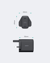Load image into Gallery viewer, PA-F3S 32W Swift Series PD Dual USB-C &amp; USB-A Wall Charger

