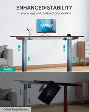 Load image into Gallery viewer, SD-01 Dual Motors Height-Adjustable Electric Standing Desk With ANTI-COLLISION SYSTEM
